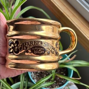 Vtg BARBERSHOP Old Fashioned LUXURY Shaving Mug Franklin Toiletry Japan